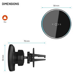 Držák s QI nabíjením MagRound 15W FIXED