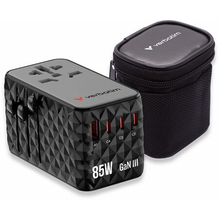 GaN III adapt. 85W 4xUSB-C+1xUSB-A VERBA