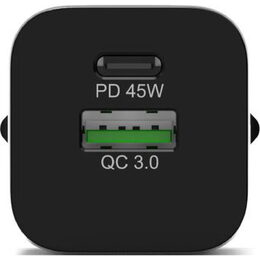GaN nabíječ. USB-C/USB-A 45W PORTCONNECT