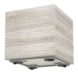 Květináč Prosperplast MADERA SQUARE eco wood 28,8 cm bílý eco