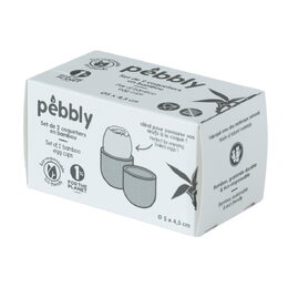 Stojan Pebbly, NBA206, na vajíčka, 2 ks, bambus, 5 x 4,5 cm
