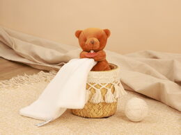 Doudou Můj malý medvídek 10 cm oranžový