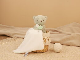Doudou Můj malý medvídek 10 cm světle zelený