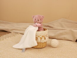 Doudou Můj malý medvídek 10 cm růžový
