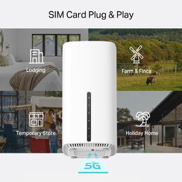 Modem TP-Link Archer NX500 AX3000, 5G/ LTE s WiFi routerem, 2x GLAN, 1x GWAN, 1x slot SIM, 2,4/5GHz, EasyMesh
