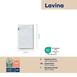 KELA Ručník pro hosty Lavinia 100% bavlna bílá 30,0x50,0cm KL-23929