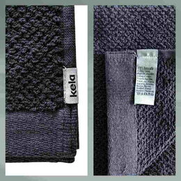 KELA Ručník pro hosty Lavinia 100% bavlna černá 30,0x50,0cm KL-23941