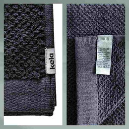 KELA Ručník pro hosty Lavinia 100% bavlna černá 30,0x50,0cm KL-23941