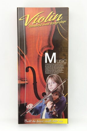 Housle/Viola plast 45cm na baterie se zvukem se světlem v krabici