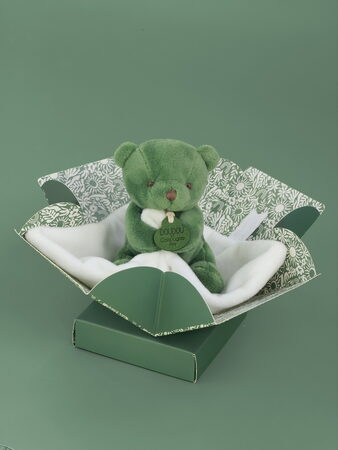 Doudou Můj malý medvídek 10 cm zelený