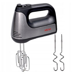 Ruční šlehač AKAI, AHM-911, 6 stupňů výkonu, funkce Turbo, 400 W