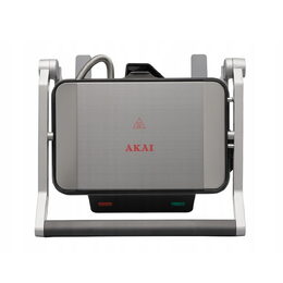 Panini gril AKAI, APA-356, nepřilnavé desky 26,5 x 18 cm, 1200 W