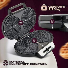 Clatronic WA 3745 vaflovač dvojitý