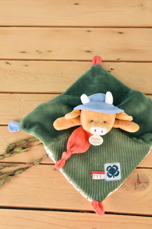 Doudou Dárková sada Plyšový muchláček kravička Aneth 27 cm