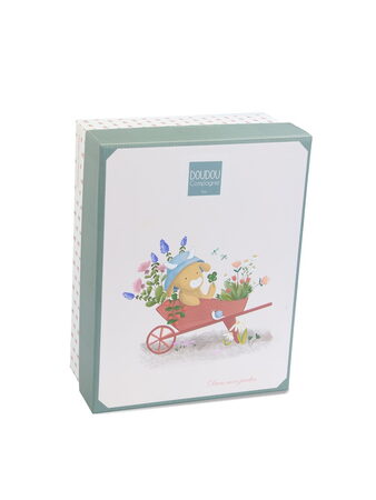 Doudou Dárková sada Plyšový muchláček kravička Aneth 27 cm