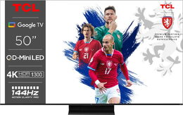 TCL 50C805 TV SMART Google TV QLED/126cm/4K UHD/4000 PPI/144Hz/MiniLED/HDR10+/Do