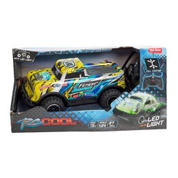 Auto RC terénní plast 16cm 27MHz na baterie svítící 3 druhy v krabici 24x12,5x13cm