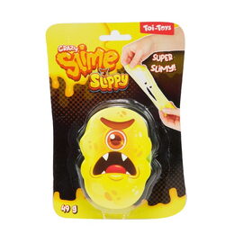 Sliz - hmota příšerka s očima 49g 6 barev na kartě