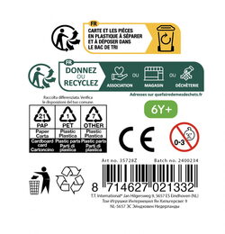 Sliz - hmota příšerka s očima 49g 6 barev na kartě