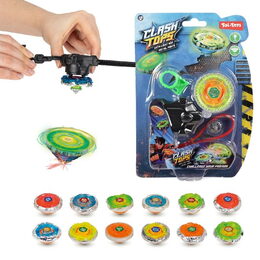 Gyroskop mechanický kov/plast 5cm na baterie se světlem mix barev na kartě