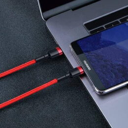 Datový kabel Baseus Cafule USB-C/USB-C PD2.0 2m 60W (20V 3A) červený