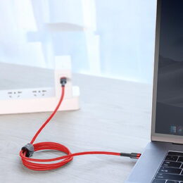 Datový kabel Baseus Cafule USB-C/USB-C PD2.0 2m 60W (20V 3A) červený