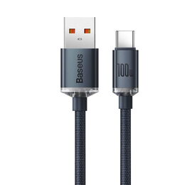 Datový kabel Baseus Cafule USB/USB-C 2m 100W (20V 5A) černý