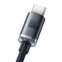 Datový kabel Baseus Cafule USB/USB-C 2m 100W (20V 5A) černý