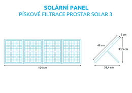 Písková filtrace Marimex ProStar Solar 3 - 3m3/h