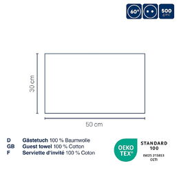 KELA Ručník pro hosty Leonora 100% bavlna premium vanilková 30,0x50,0cm KL-24601