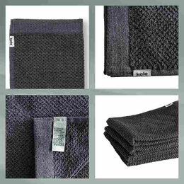 KELA Osuška LAVINIA 100% bavlna černá 70,0x140,0cm KL-23943