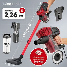 Clatronic BS 1314 vysavač tyčový/ruční,ECO Cyklon, 600W