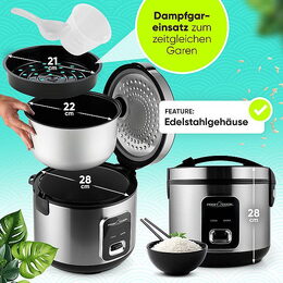 ProfiCook RK 1285 2v1 Rýžovar a parní hrnec