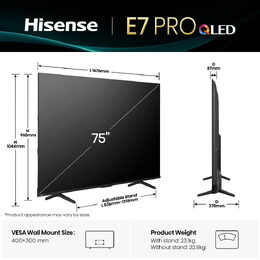 75E77Q PRO QLED TV HISENSE