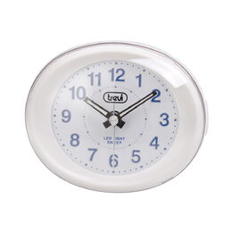 Budík Trevi, SL 3052/WH, analogový, modré podsvícení, elektronický alarm,
snooze, 1xAA