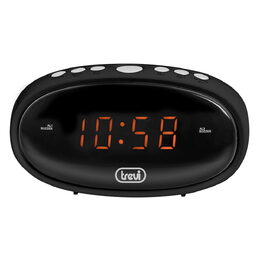 DIGITAL ALARM CLOCK, černý
