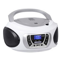 Přehrávač Trevi, CMP 510 DAB WH, přenosné, DAB/DAB+,FM, CD-MP3, CD-R/RW, USB,
d