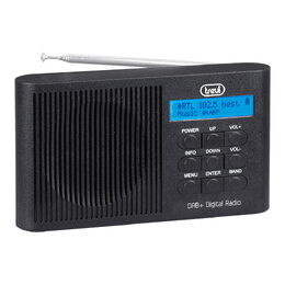 Rádio Trevi, DAB 7F91 R BK, přenosné, DAB/DAB+/FM, hodiny, budík, 5 V 1A, barva