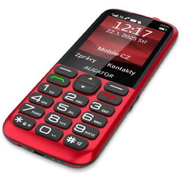 A930 GPS Senior červený+nab.st. ALIGATOR