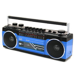 Trevi RR 501 BT Kazetový magnetofon, Radiopřijímač, USB/SD, Bluetooth, modrý