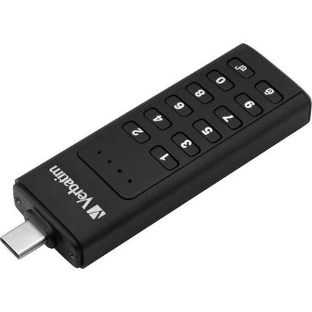 64GB USB-C Flash 3.1 Keypad Sec.VERBATIM
