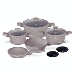 BERLINGERHAUS Sada nádobí s titanovým povrchem 10 ks Taupe Collection BH-8110