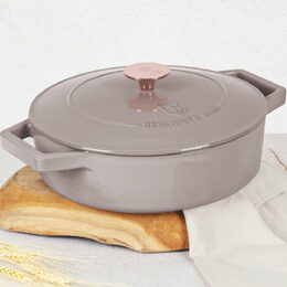 BERLINGERHAUS Pekáč litinový s poklicí 26 cm Taupe Collection BH-6527