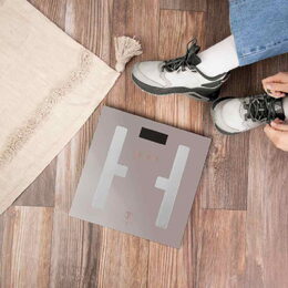 BERLINGERHAUS Osobní váha s měřením tuku, svalů a vody 180 kg Taupe Collection BH-9757