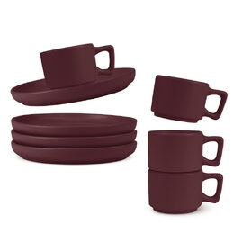 BERLINGERHAUS Sada hrnků na espresso s podšálkem 8 ks 100 ml Leonardo Collection BH-10017
