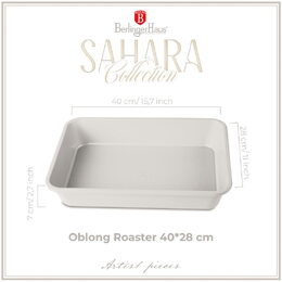 BERLINGERHAUS Plech na pečení hluboký s titanovým povrchem 40 x 28 cm Sahara Collection BH-7658