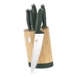 BERLINGERHAUS Sada nožů se stojanem BAMBOO 6 ks Matte Green Collection BH-2757