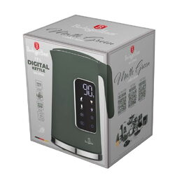 BERLINGERHAUS Rychlovarná konvice s regulací teploty digitální 1,7 l Matte Green Collection BH-9746