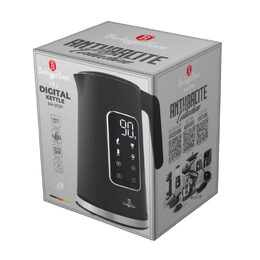 BERLINGERHAUS Rychlovarná konvice s regulací teploty digitální 1,7 l Antracit Collection BH-9737