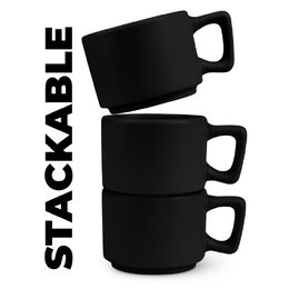 BERLINGERHAUS Sada hrnků na espresso s podšálkem 8 ks 100 ml Matte Black Collection BH-10019